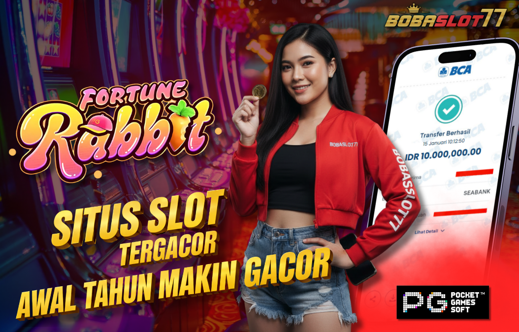 Selamat kepada user id : nur*******s8 Wede Rp 10.000.000 di Game FORTUNE RABBIT PG SOFT Cair Gk Sampe 1 Menit! Menang Mudah di Bobaslot77